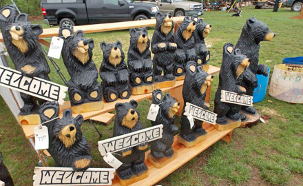 Bear carving at Red Oak Campground