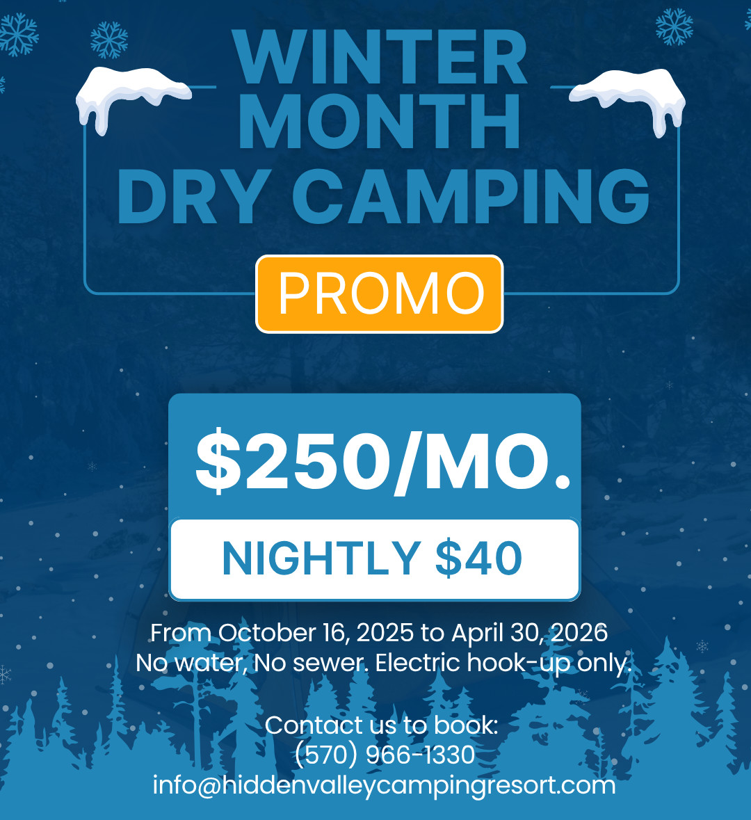 Winter Dry Camping Special